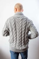 Maki Jacquard Gray Sweater