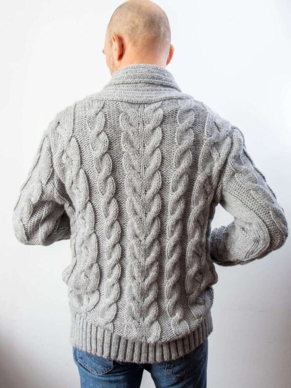 Maki Jacquard Gray Sweater
