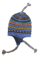 Chullo double layered Blue Green Hat